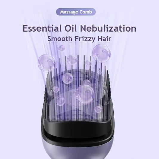 Cordless Rechargeable Household Hand-held Portable Electric Massage Essential Oil Comb Hair Shampoo Brush Scalp Head Massage