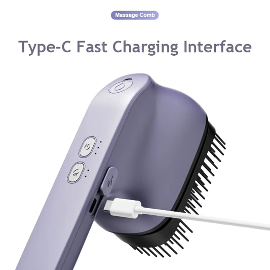 Cordless Rechargeable Household Hand-held Portable Electric Massage Essential Oil Comb Hair Shampoo Brush Scalp Head Massage