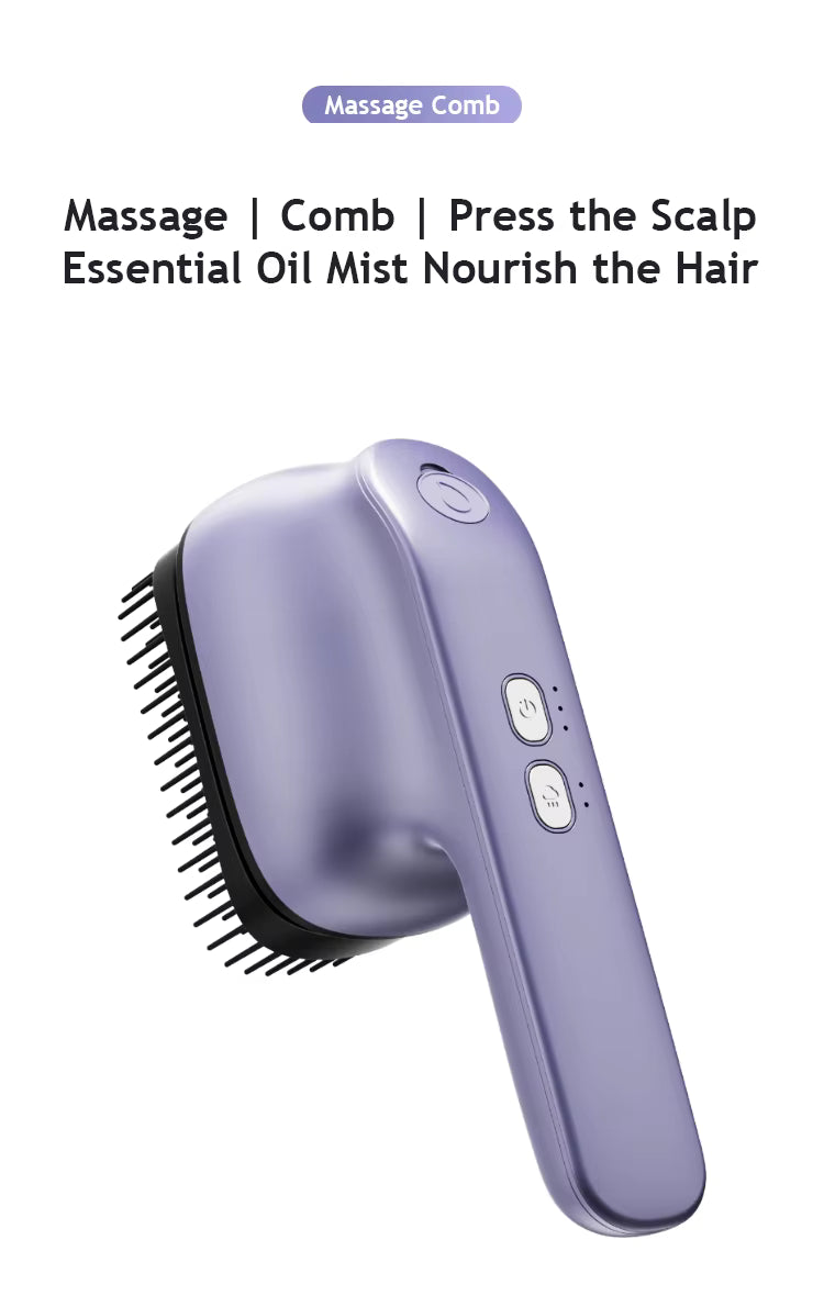 Cordless Rechargeable Household Hand-held Portable Electric Massage Essential Oil Comb Hair Shampoo Brush Scalp Head Massage