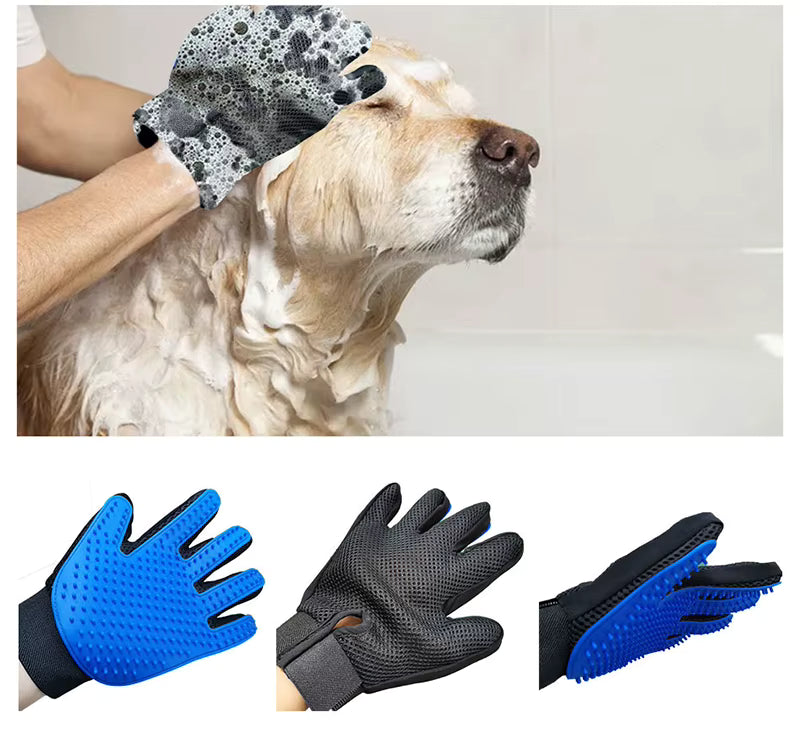 Pet Deshedding Glove Silicone Pet Hair Remover for Dog and Cat