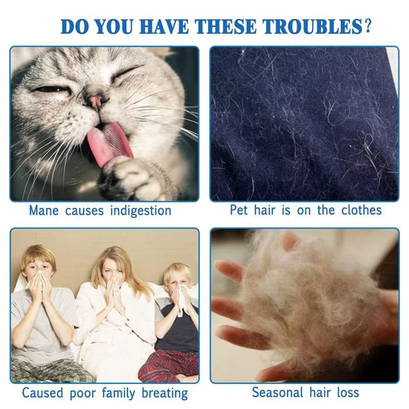 Pet Deshedding Glove Silicone Pet Hair Remover for Dog and Cat