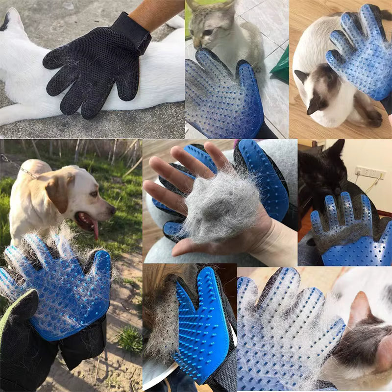 Pet Deshedding Glove Silicone Pet Hair Remover for Dog and Cat