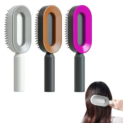 Womens Self Cleaning Airbag Hair Brush Comb
