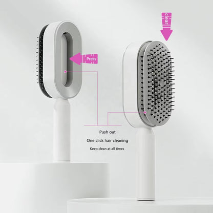 Womens Self Cleaning Airbag Hair Brush Comb