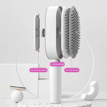 Womens Self Cleaning Airbag Hair Brush Comb