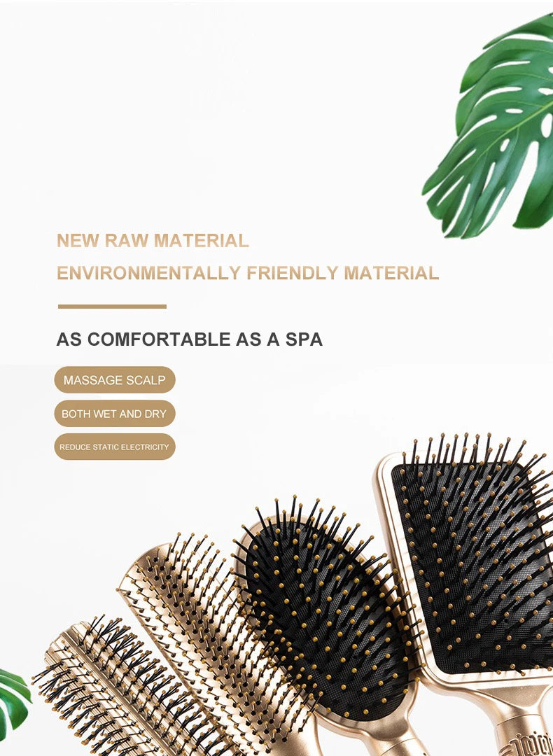 Hair Massage Air Cushion Comb Brush Scalp Hairbrush Detangle Anti Static Salon SPA Hairdressing Styling Tool Oval Round