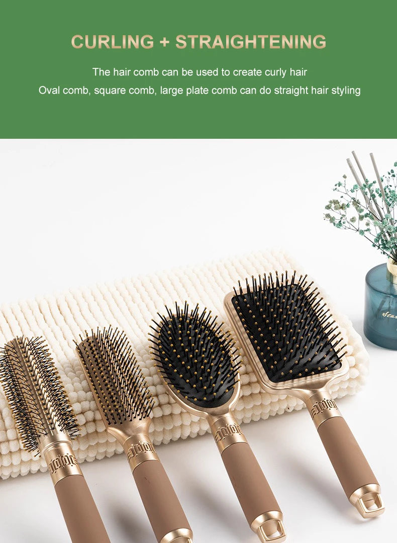 Hair Massage Air Cushion Comb Brush Scalp Hairbrush Detangle Anti Static Salon SPA Hairdressing Styling Tool Oval Round