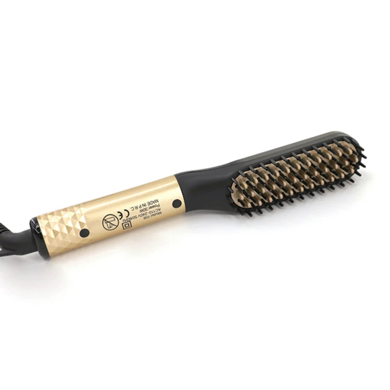Multifunctional Quick Hair Beard Straightener Men's Hair Straightening Flat Iron Heated Hair Comb Electric Men Hair Beard Styler